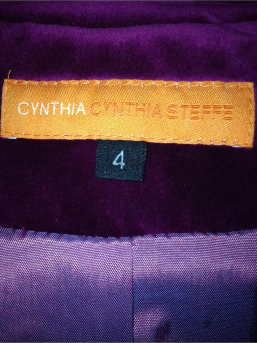 Cynthia Steffe Women's Velvet Blazer Jacket - Picture 11 of 11
